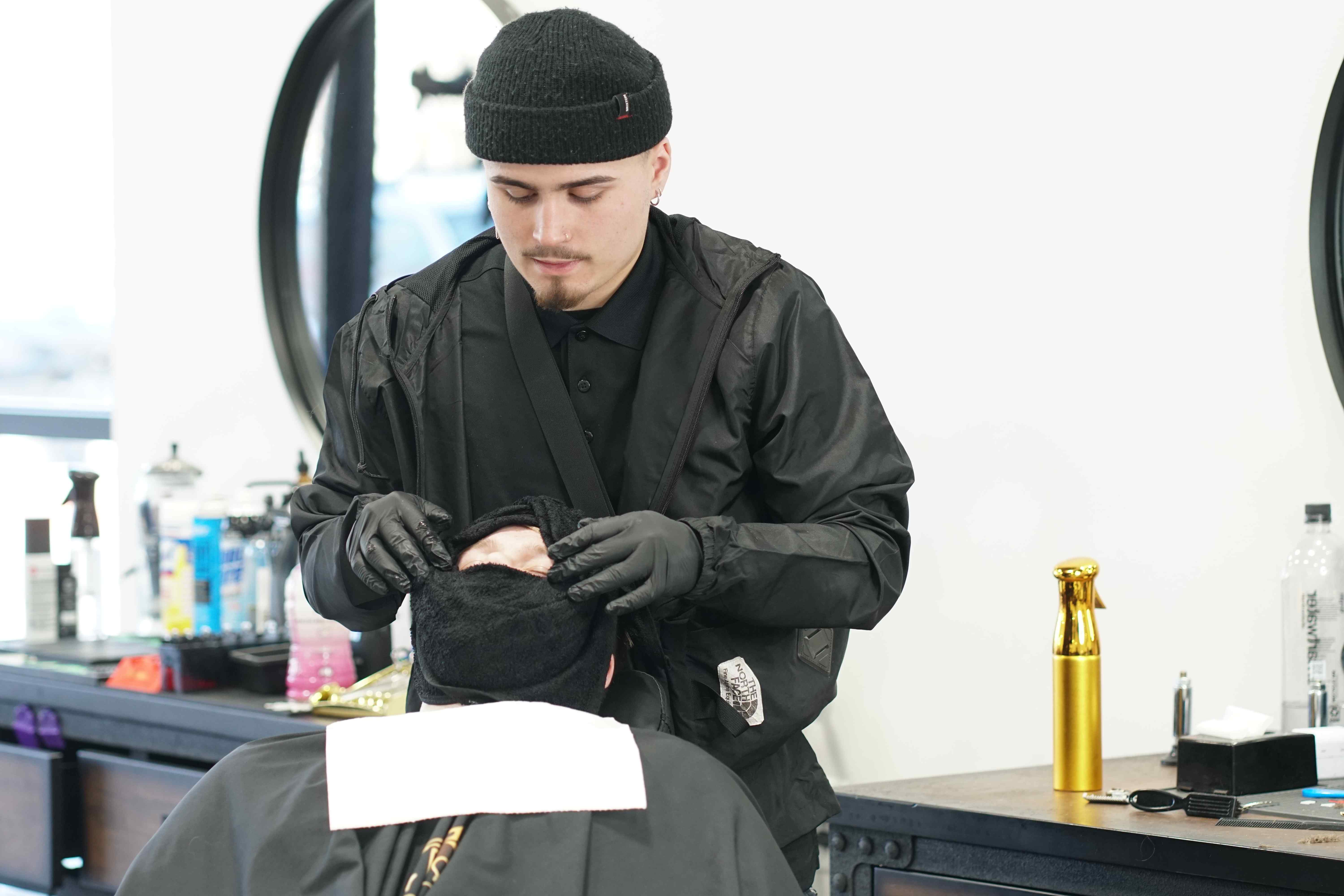 hot towel shave